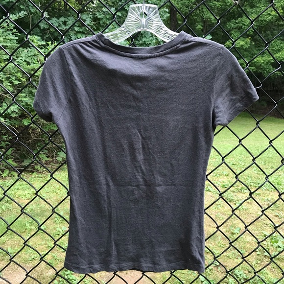 Gray ‘Tommy Girl’ T-Shirt with Neon Yellow Design - Picture 2 of 3